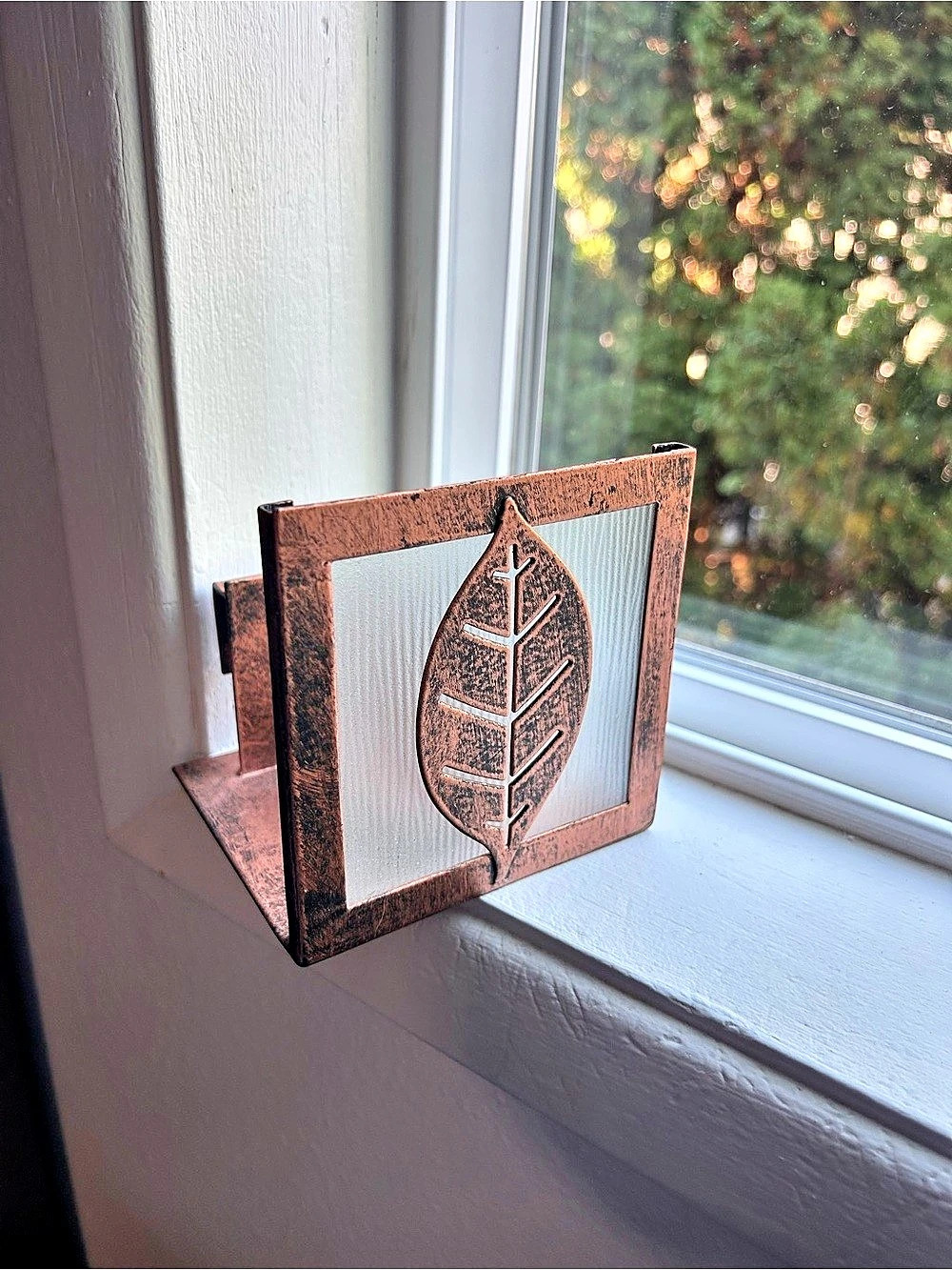 Yankee Candle Leaf Design Metal Votive Wall Sconce